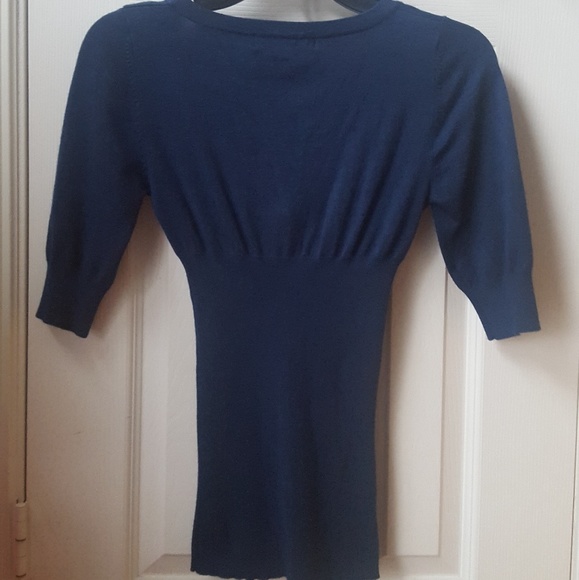 Royal Blue Bow Sweater - Picture 4 of 4